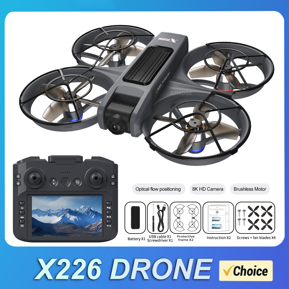 Drone RC X226 Baru 2.4G 5G WIF - Drone Controller Screen ulasan dan harga